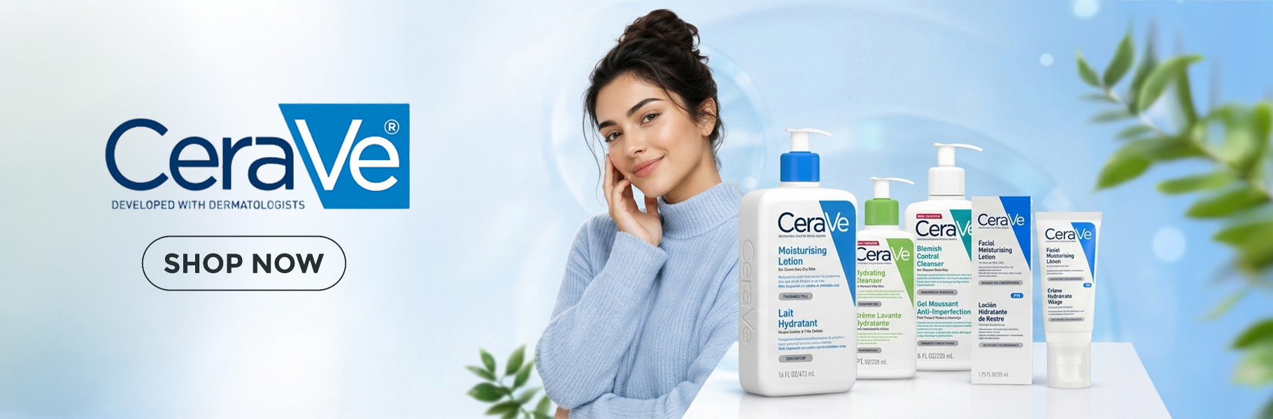 Skin care banner