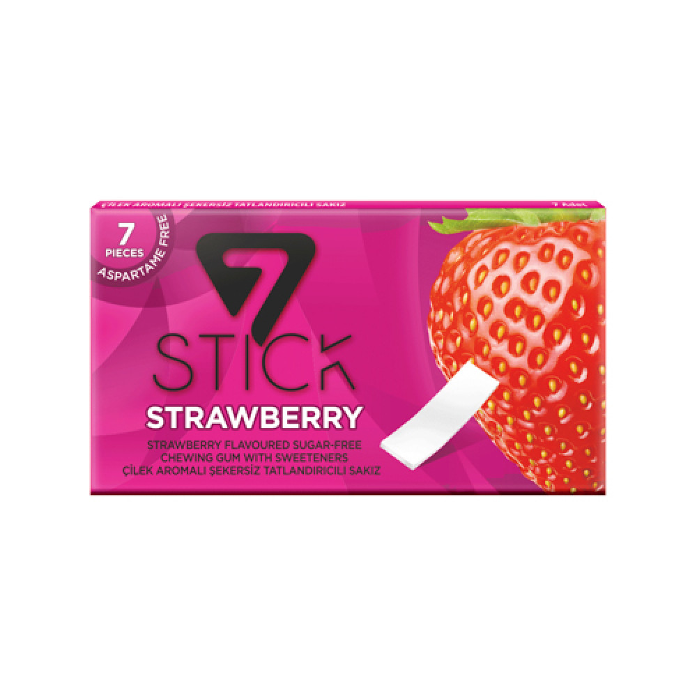 7 Stick Chewing Gum Strawberry 7 Pcs