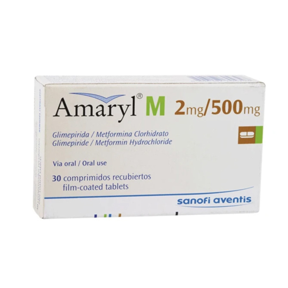 Amaryl M 2/500mg 30 Tablets