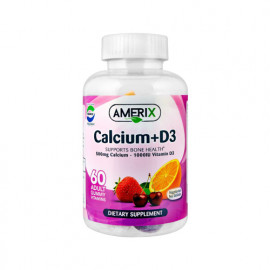 Amerix Calcium 500mg +Vitamin D3 60 Gummies