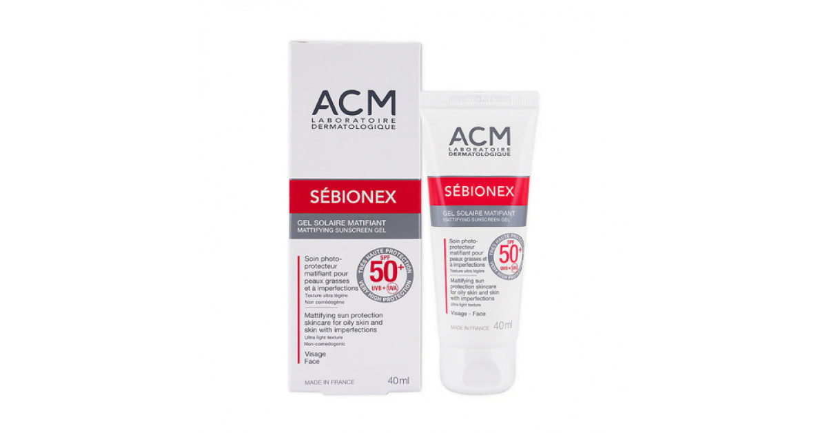 Acm Sebionex SPF 50+ Mattifying Sunscreen Gel 40ml