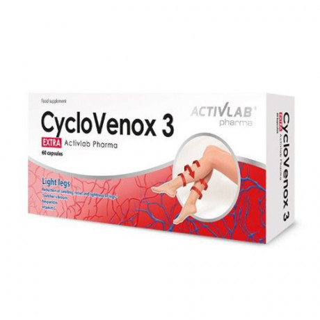 Activlab Pharma Cyclovenox 3 Extra 60 Capsules-Light Legs