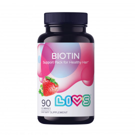 Livs Biotin (10000 MCG) 90 Gummies