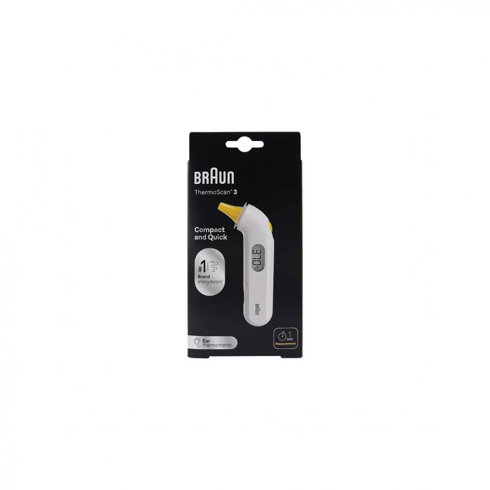 BRAUN THERMOSCAN 3 EAR THERMOMETER-IRT3030