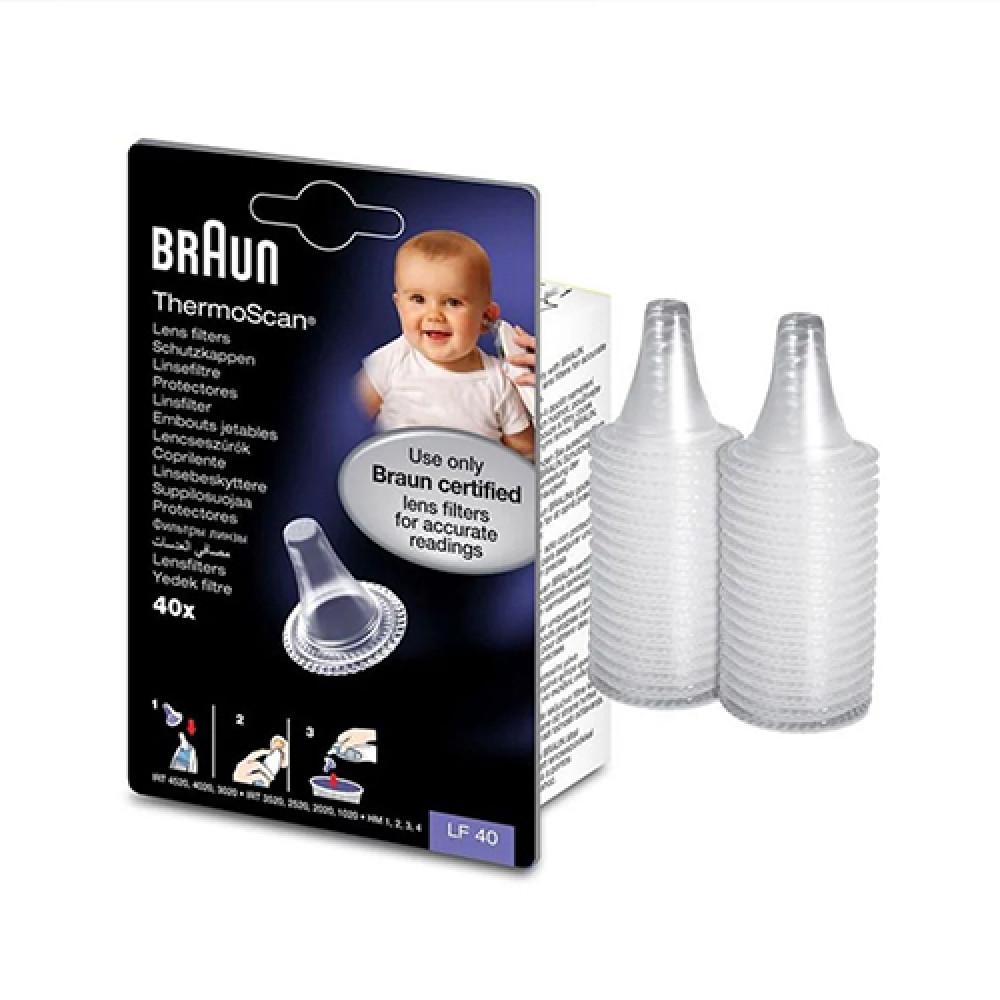 Braun Thermoscan Cover Caps 40 Pcs - LF40