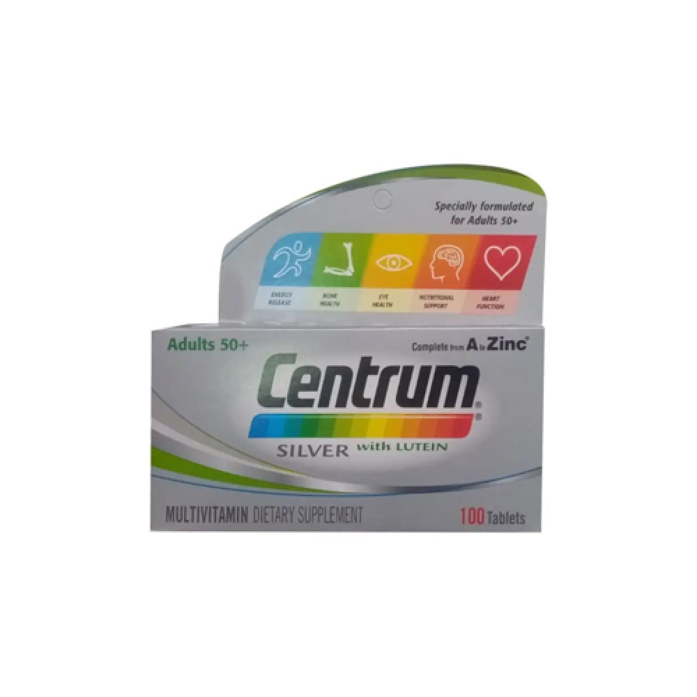 Centrum Silver With Lutein 100 Tabs 