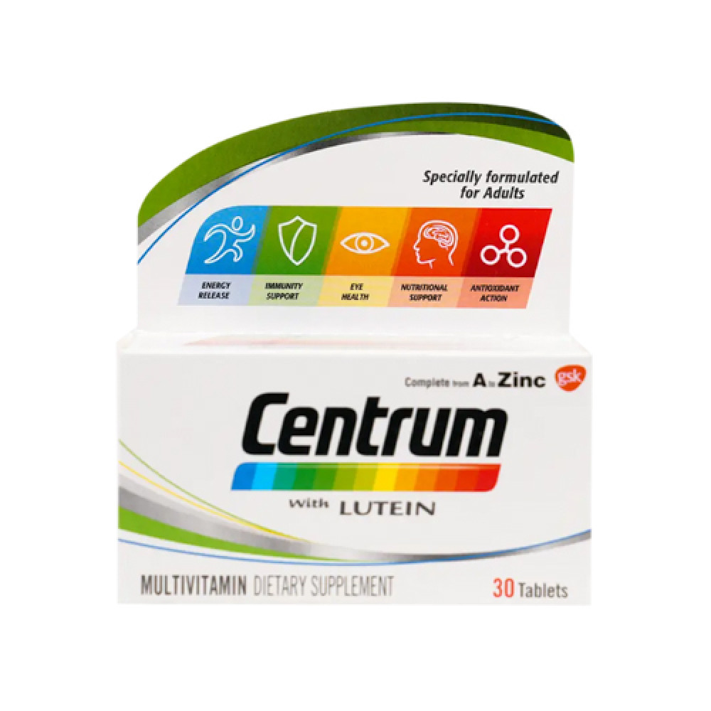 Centrum With Lutein 30 Tabs 