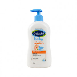 Cetaphil Baby Wash & Shampoo With Organic Calendula 400ml