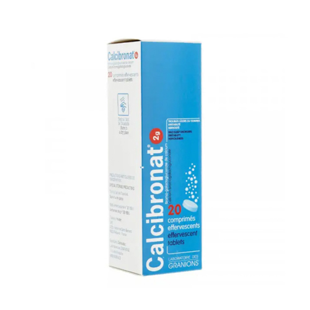 Calcibronat 2g Calcium Effervescent 20 Tablets