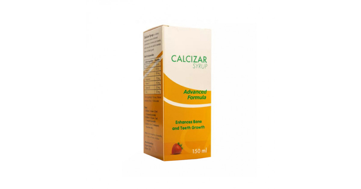 Calcizar Syrup Strawberry Flavor - 150ml