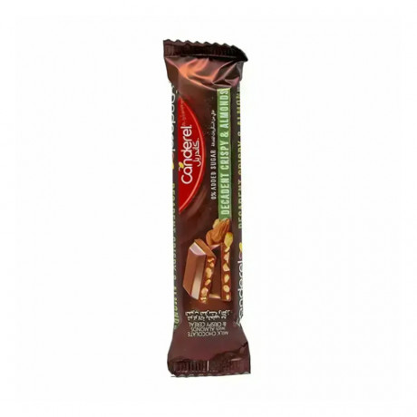 Canderel Milk Chocolate with Almond & Crispy Ceral 24x27g