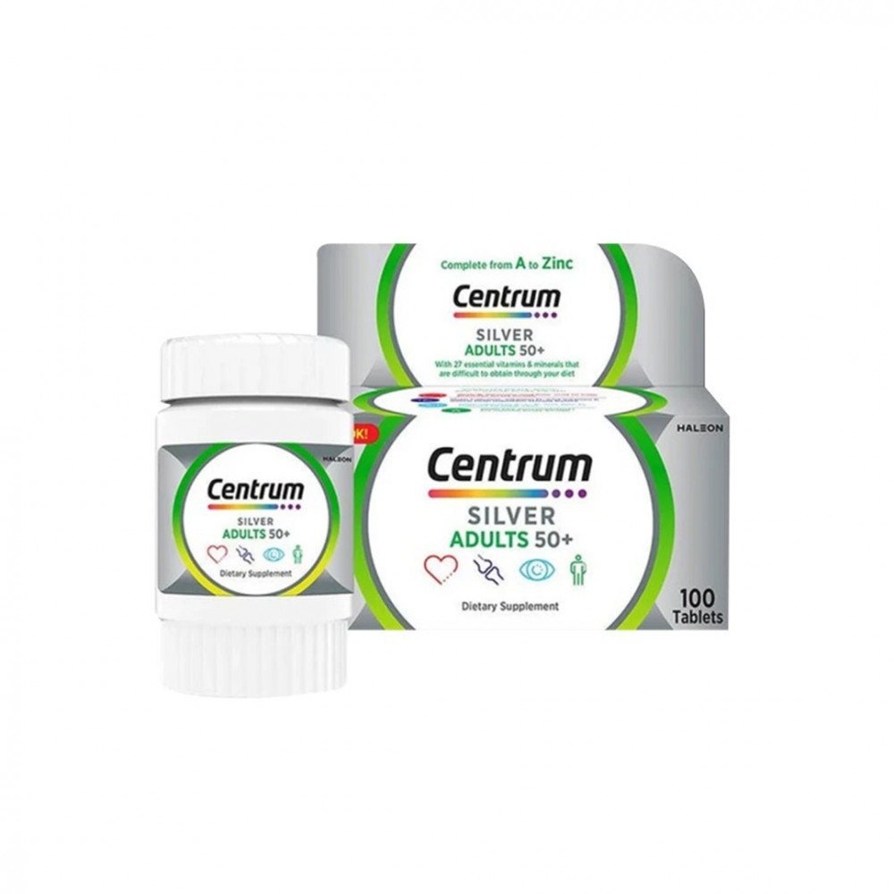 CENTRUM SILVER ADULTS 50+ 100TABLETS