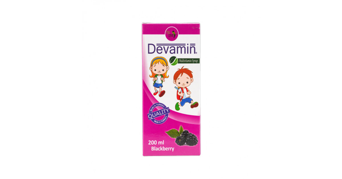 Devamin Plus Devamin Multivitamin Syrup 200ml - Blackberry
