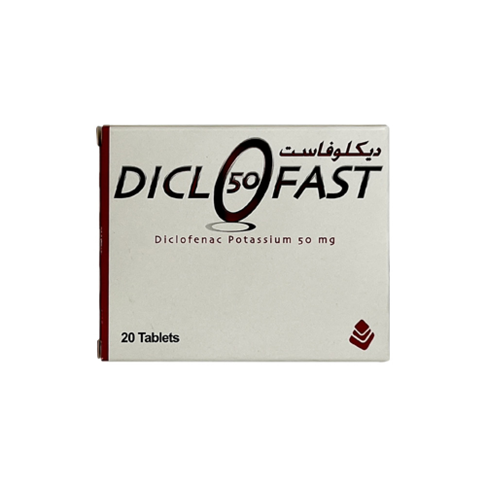 Diclofast 50mg 20 Tablets 