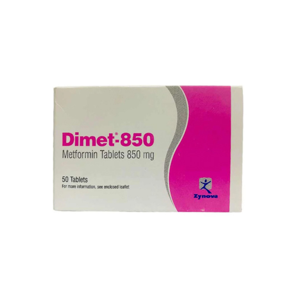 Dimet 850mg 50 Tablets 