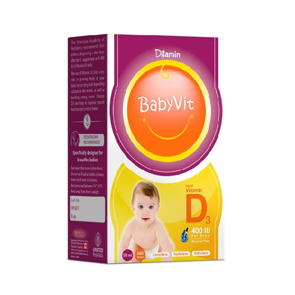 Ditamin Babyvit Vitamin D3 400 IU Drops 10ml
