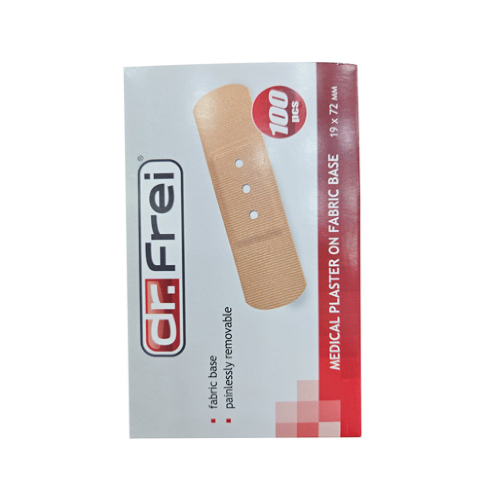 Dr.Frei Medical Plasters On Fabric Base 19x72mm 100 Pcs