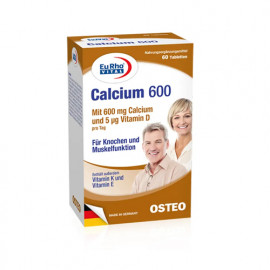 Eurho Vital Calcium 600mg 60 Tablets