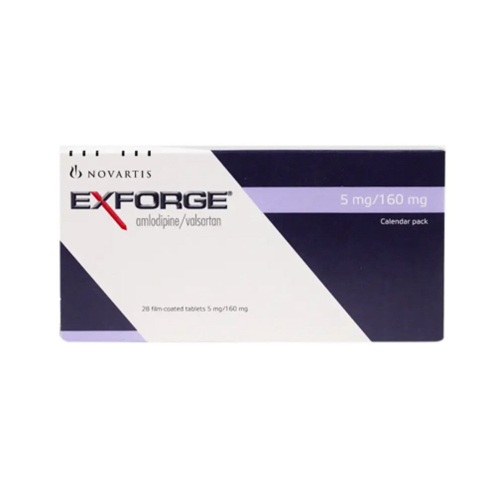 Exforge 5mg/160mg 28 Tablets