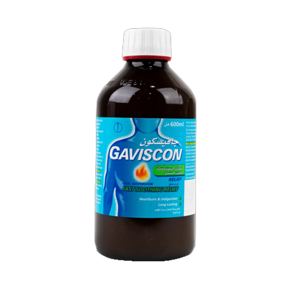 Gaviscon Suspension 600ml - Peppermint