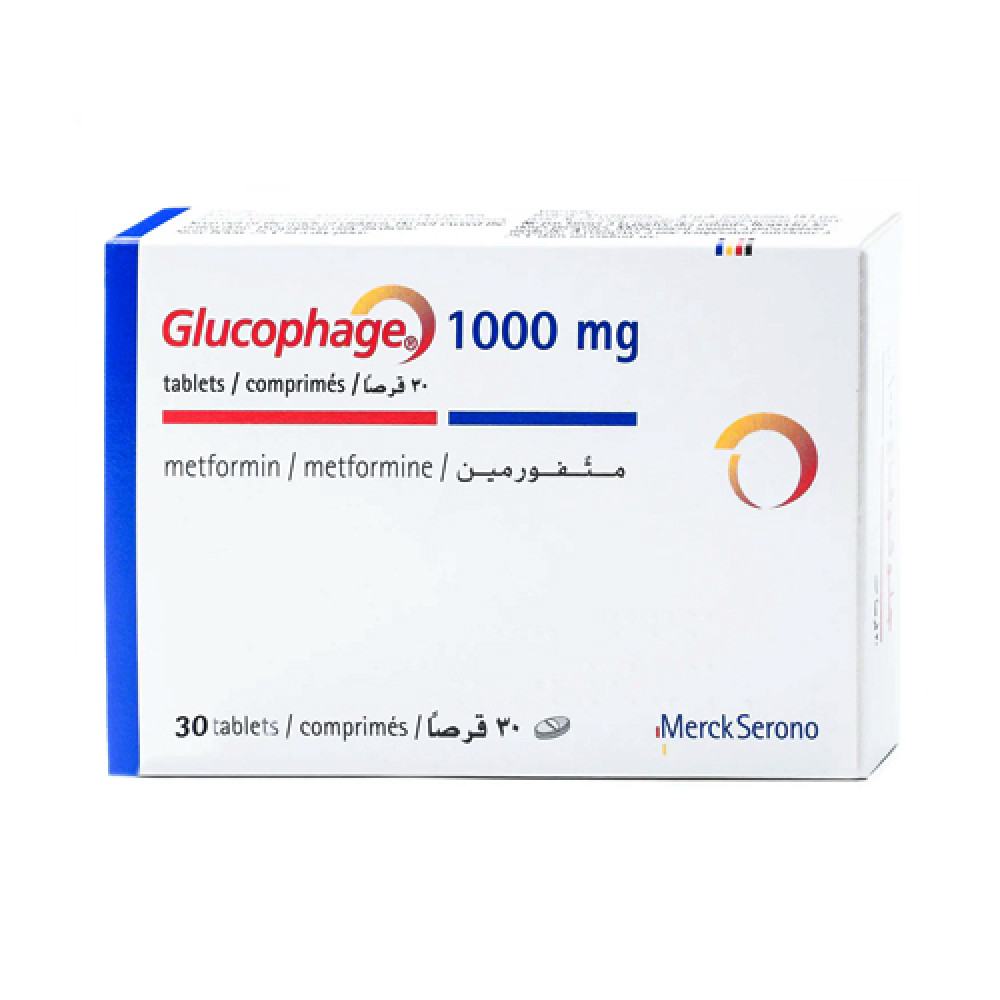 Glucophage 1000mg 30 Tablets