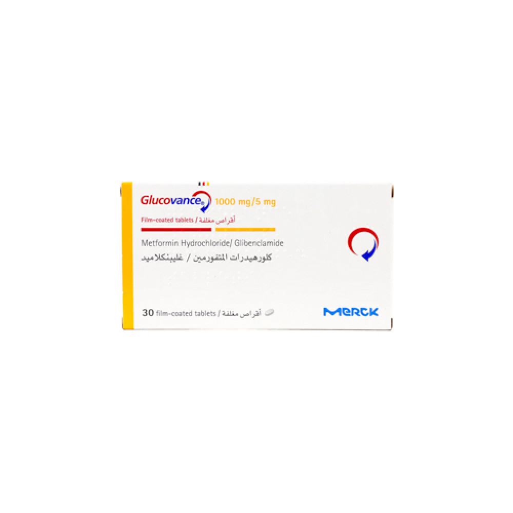 Glucovance 1000mg/5mg 30 Tablets 