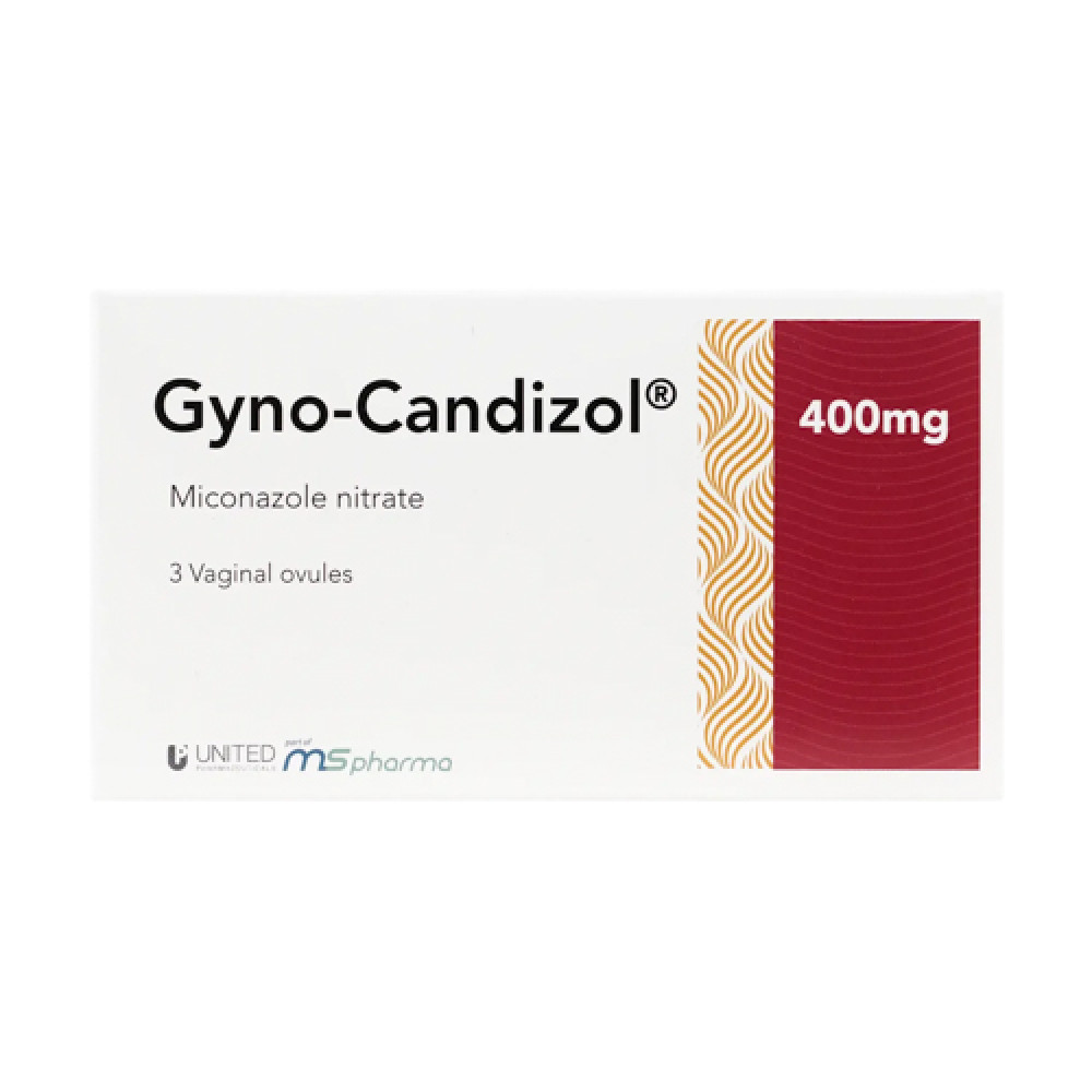 Gyno-Candizol 400mg Vaginal 3 Ovules
