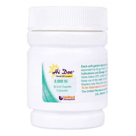 HI DEE 2000IU 30 CAPSULES