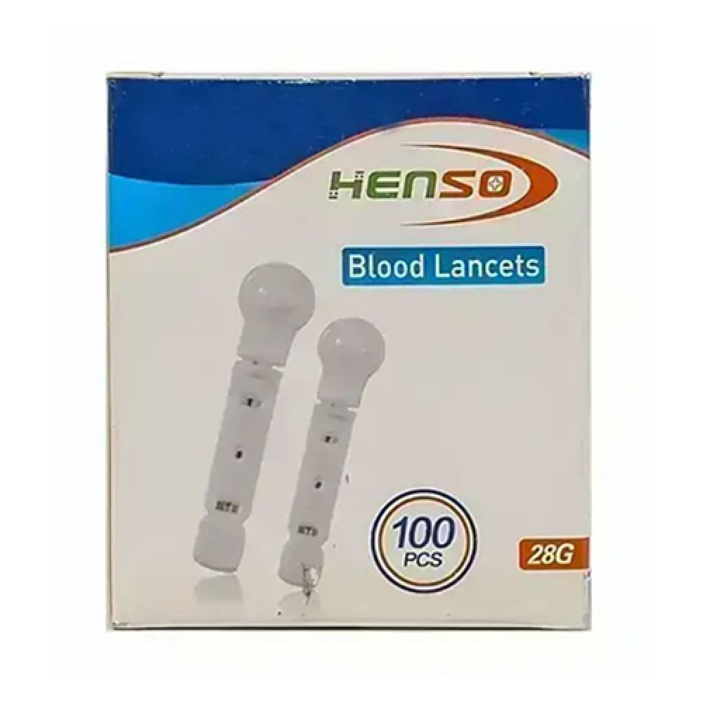 Henso Blood Lancets 28G 100 Pcs (White)