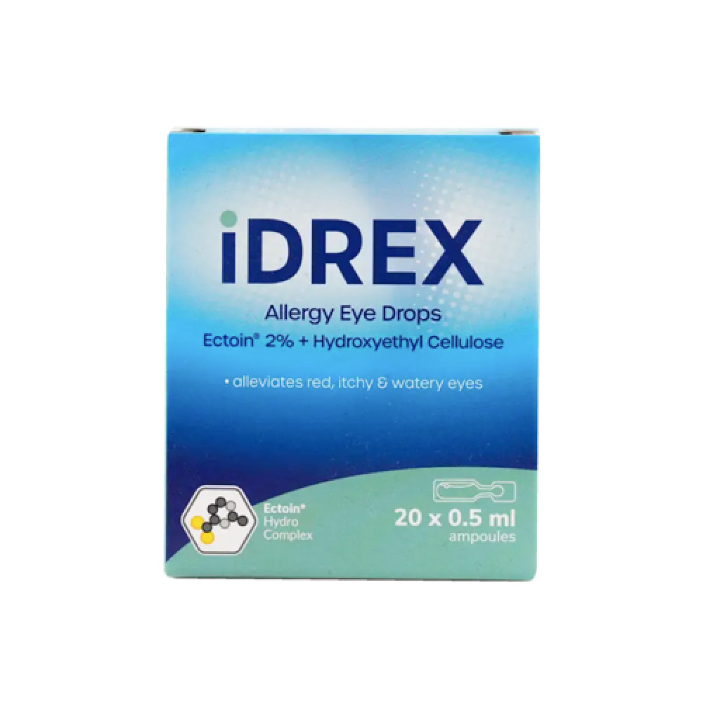 Idrex Allergy Eye Drops 20 Amp x 0.5 ml 
