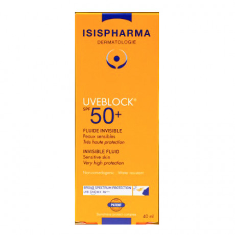 ISIS PHARMA UVEBLOCK SPF 50+FLUID INVISIBLE CREAM 40ML 1+1 OFFER