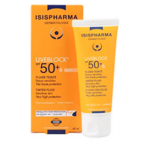 ISIS PHARMA UVEBLOCK SPF50+TINTED FLUID CREAM(1+1) OFFER MEDIUM