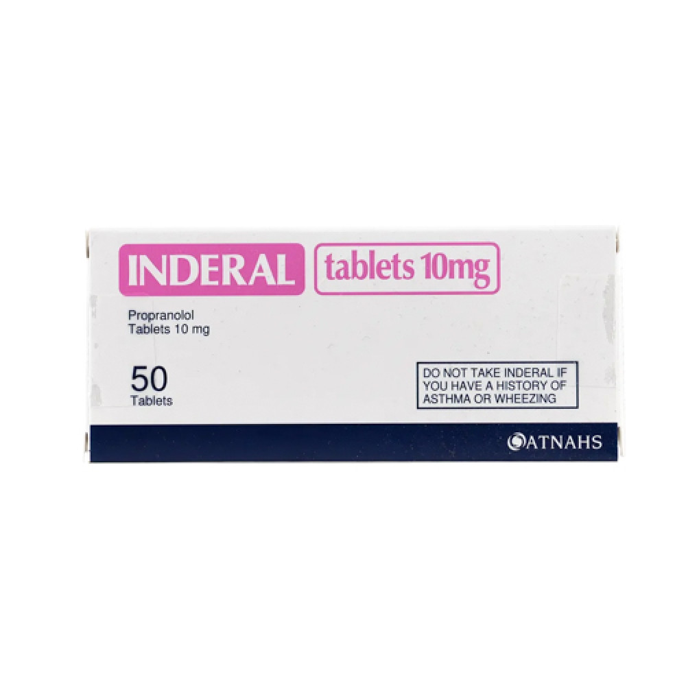 Inderal 10mg 50 Tablets