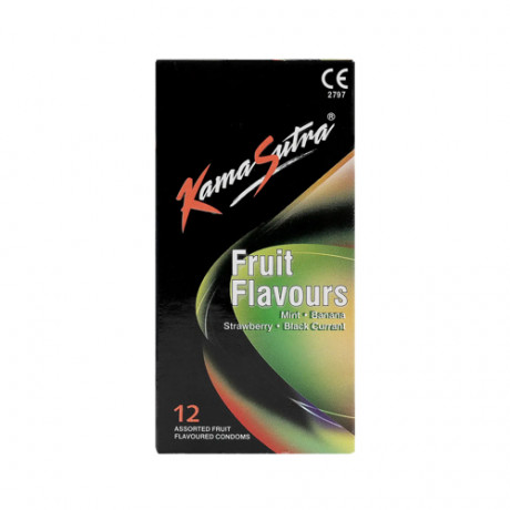 Kamasutra Fruit Flavours Condoms 12 Pcs
