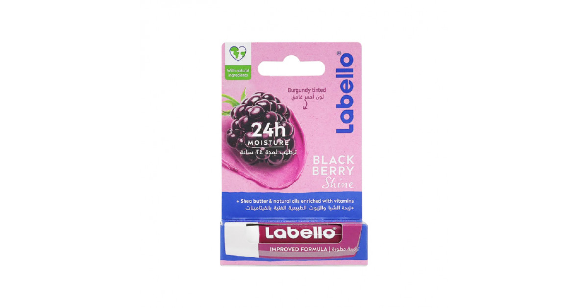 Labello 24h Moisture Lip Balm - Black Berry Shine