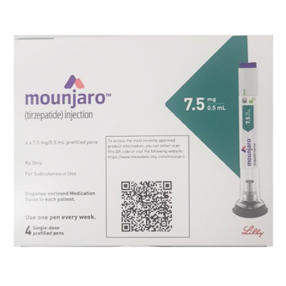 MOUNJARO 7.5MG/0.5ML SOLUTION FOR INJECTION IN PRE-FILLED PEN 4'S