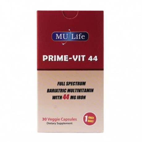 Mu Life Prime-Vit 44mg Iron 30 Veggies Capsules