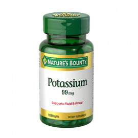 Natures Bounty Potassium 99mg 100 Caplets