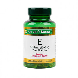 Natures Bounty Vitamin E 450mg 1000 IU 60 Softgels