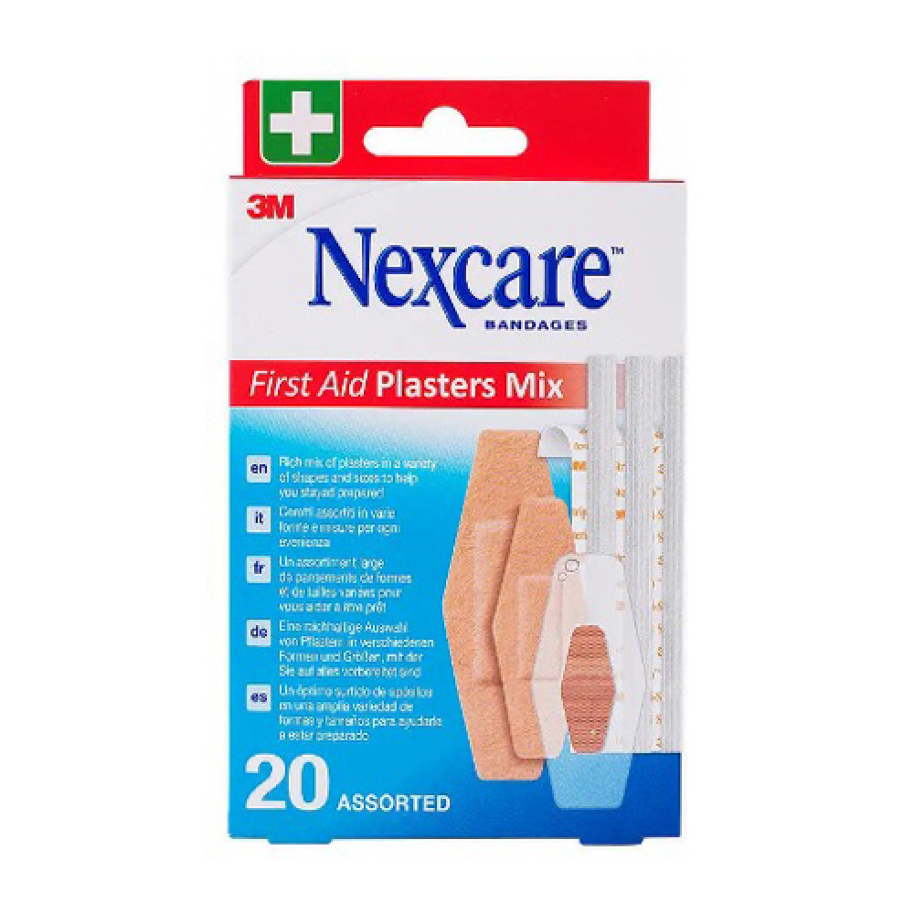 NEXCARE FIRST AID PLASTERS MIX ASSORTED 20 PIECES