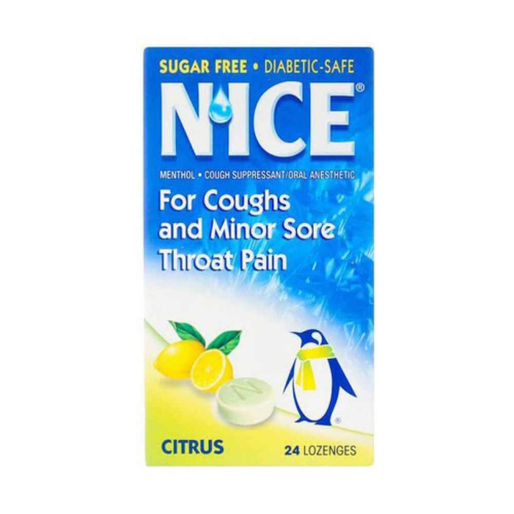 NICE CITRUS FLAVOR 24 LOZENGES