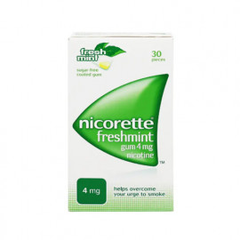 Nicorette Gum Freshmint 4mg 30 Pcs
