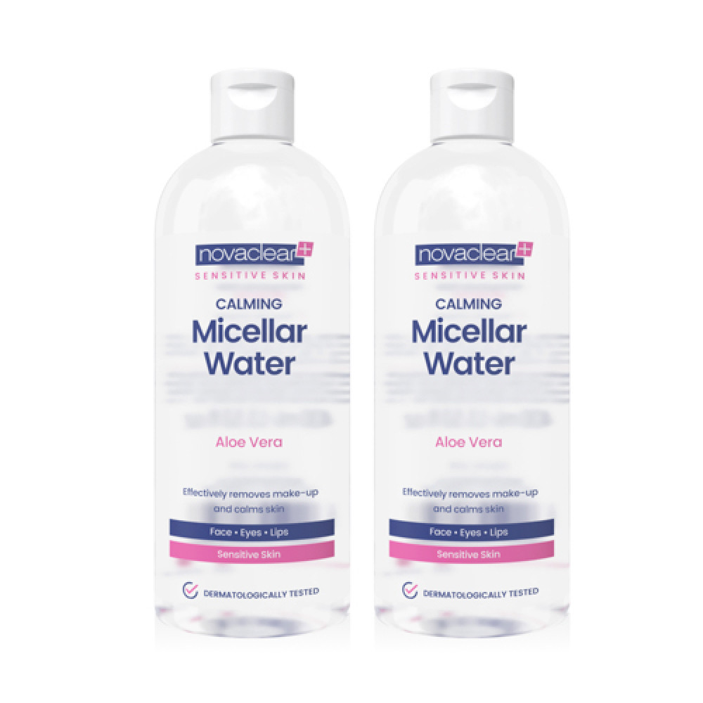 NOVACLEAR SENSITIVE CALMING ALOE VERA MICELLAR WATER 400ML SET (1+1)