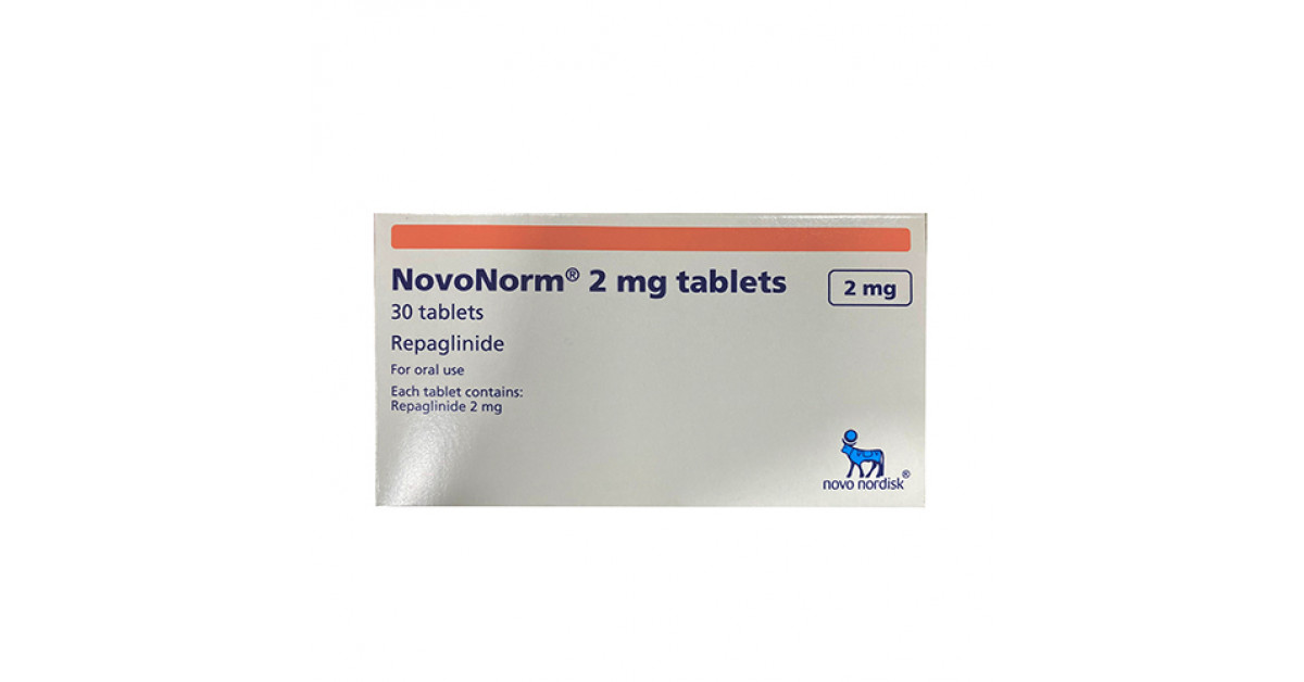 Novonorm 2mg 30 Tablets