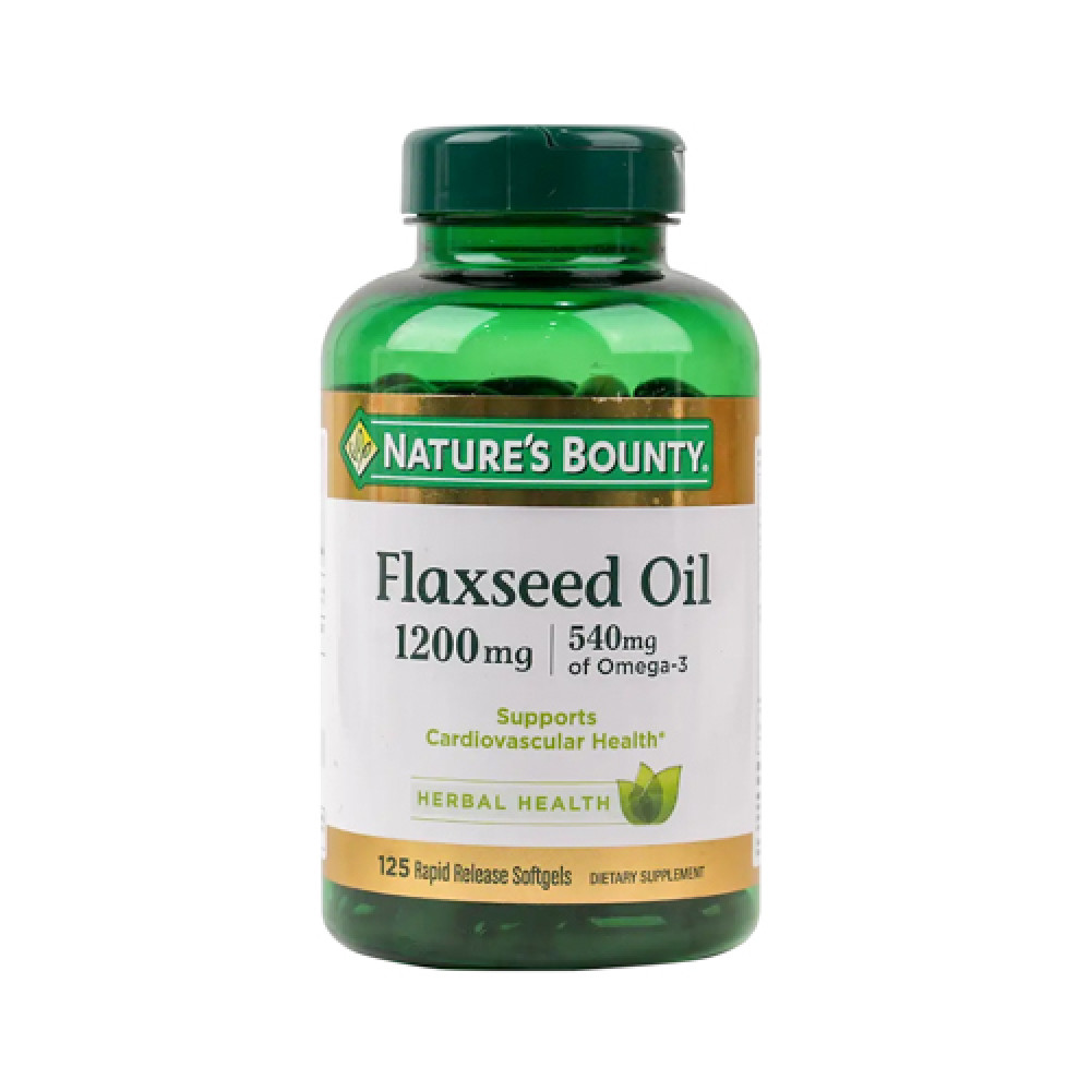 Natures Bounty Flaxseed Oil 1200mg 125 Softgels