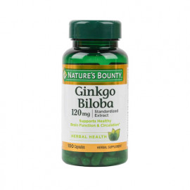 Natures Bounty Ginkgo Biloba 120mg 100 Capsules