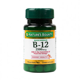 Natures Bounty Vitamin B-12 2500mcg 75 Tablets