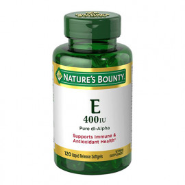 Natures Bounty Vitamin E 180 mg (400 IU) Dl-Alpha 120 Softgels