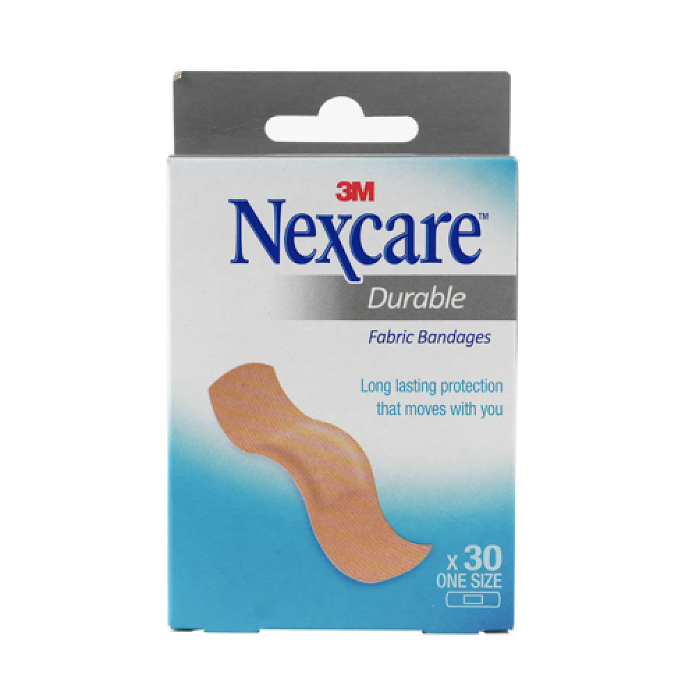 Nexcare Durable Fabric Bandages 30 Pcs