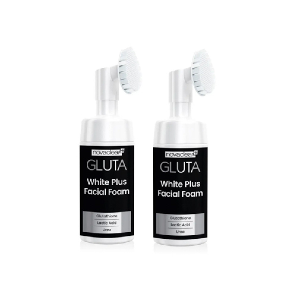 Novaclear Gluta White Plus Facial Foam 100ml 1+1 Offer
